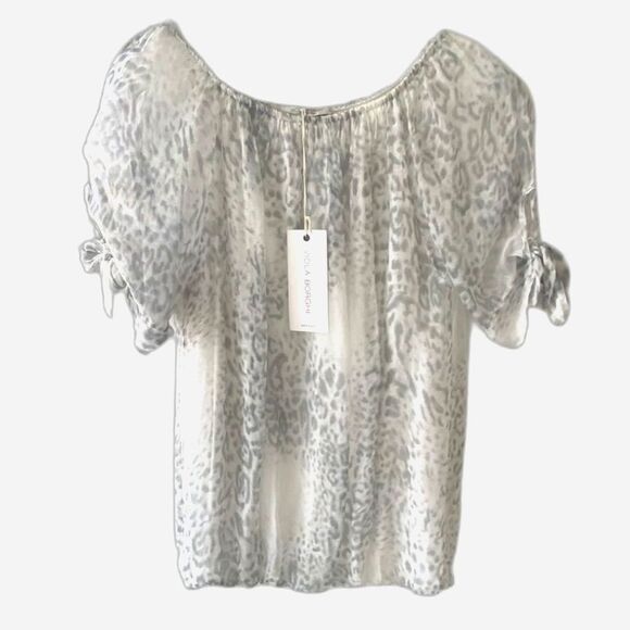 VIOLA BORGHI NWT 100% Silk Sheer Blouse Women's Small Ethereal Fairy Romantic - Picture 2 of 9